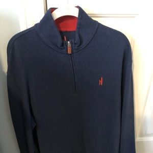 Large Navy Johnnie O Quarter Zip Top Sweater